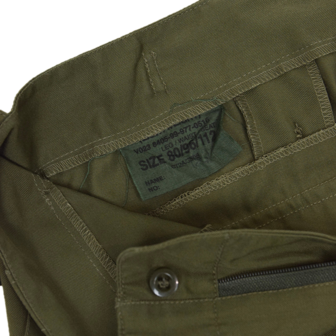 Vintage 90s British Military Lightweight Olive Green Fatigue Trousers 32 - 34 W internal label