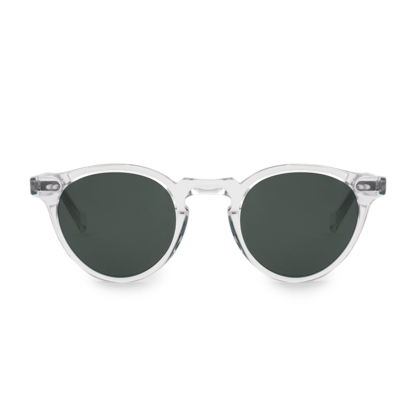 Monokel Forest Crystal Sunglasses Green Solid Lens front