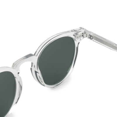 Monokel Forest Crystal Sunglasses Green Solid Lens detail