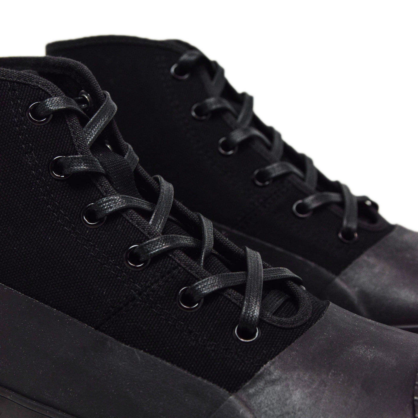 Moonstar Vulcanised Alweather Boot Black Made In Japan LACES