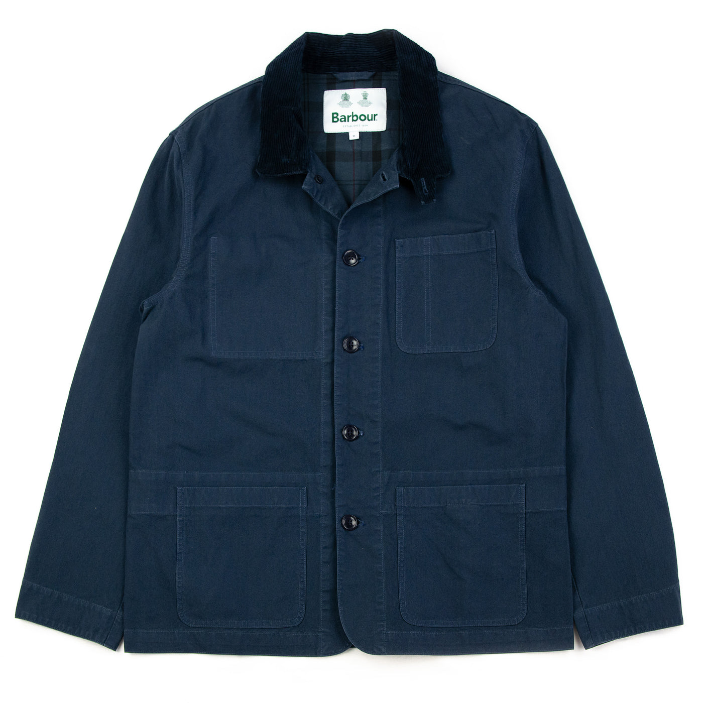 Barbour White Label Chore Casual Navy  Front