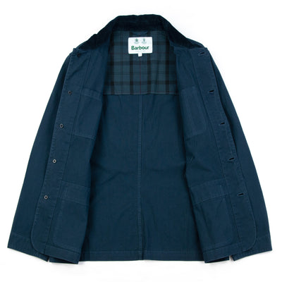 Barbour White Label Chore Casual Navy Inside
