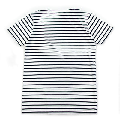 Armor Lux Sailor Mariniere Hoedic T-Shirt White / Navy Back
