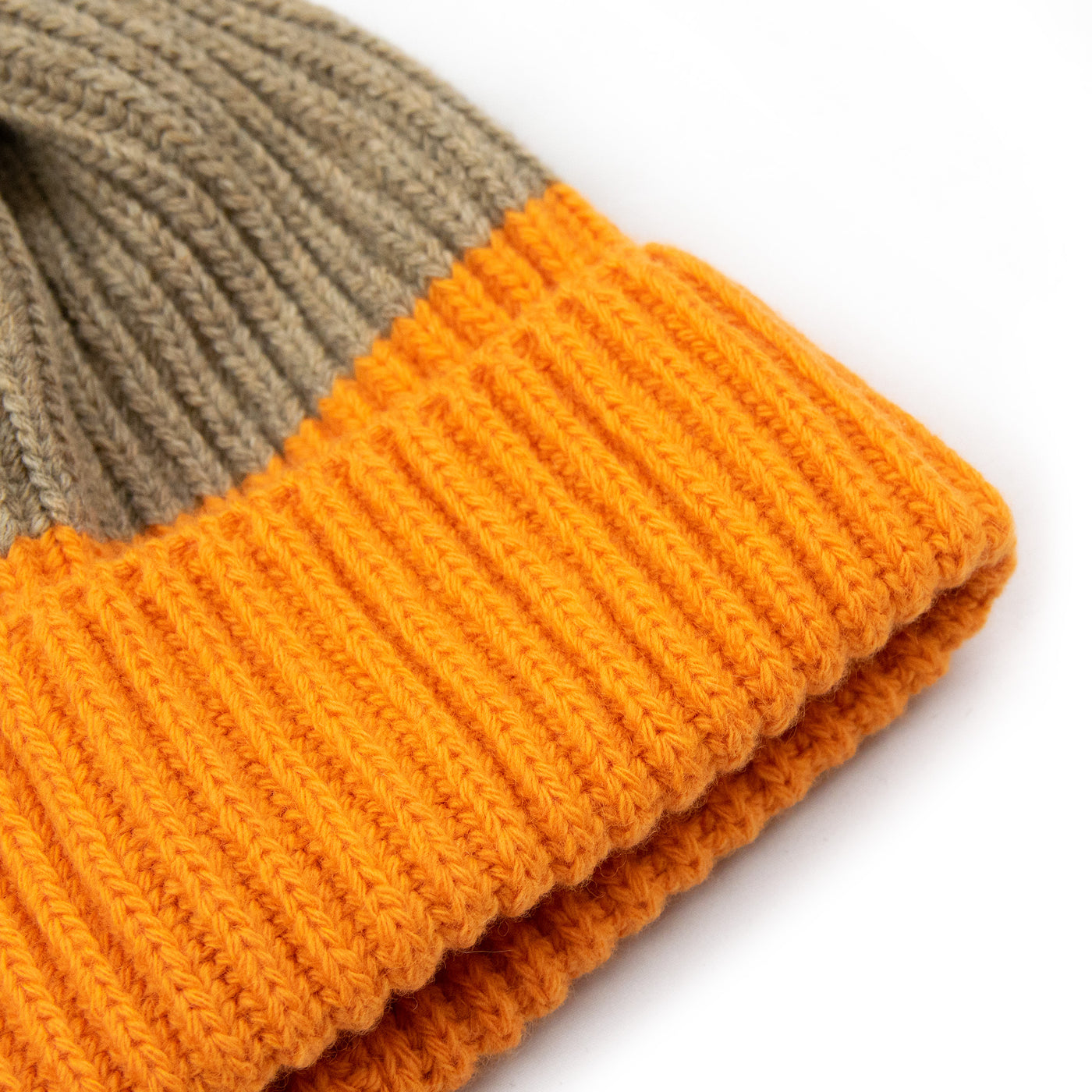 TSPTR Zuma Knit Hat Orange / Tan DETAIL