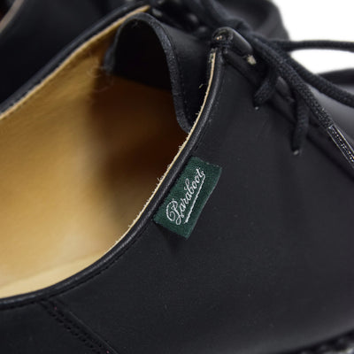 Paraboot Michael Marche II Lis Noir Lace Up Leather Derby Shoe label