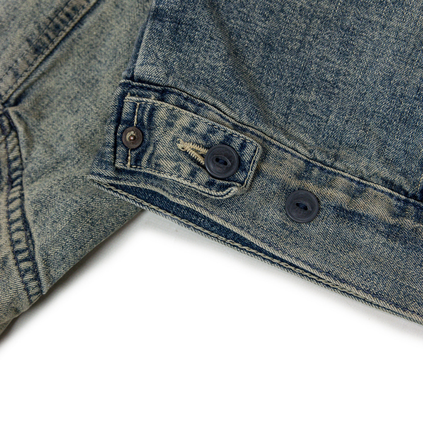 Ralph Lauren Distressed Washed Workwear Style Denim Jacket XL cinch