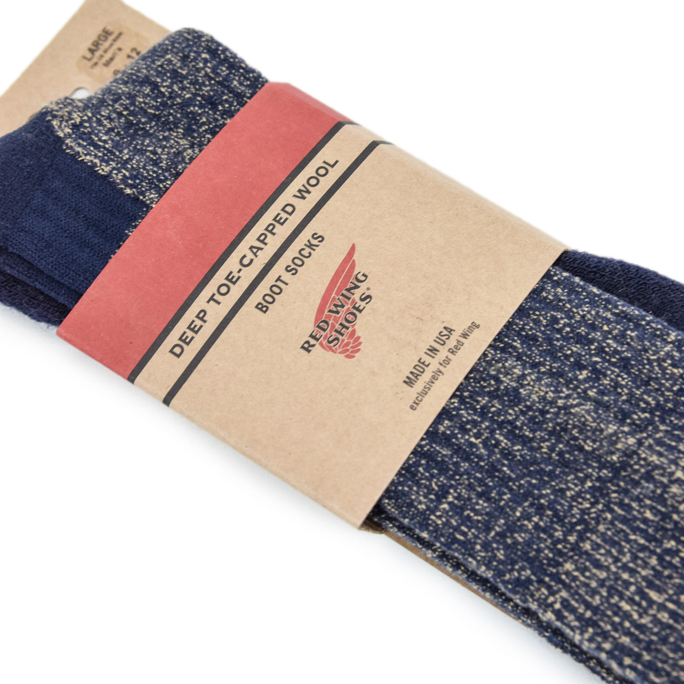 Red Wing Deep Toe Capped Socks Navy packaging
