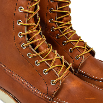 Red Wing 877 Heritage 8 Inch Work Boot Oro Legacy Leather Boot laces
