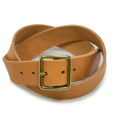 Red Wing Veg Tan Leather Belt Made in USA front