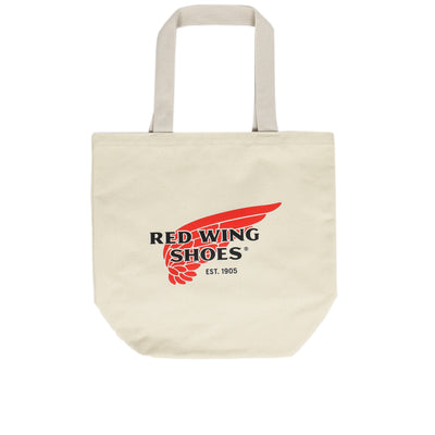 Red Wing Logo Canvas Tote Bag Made in USA front