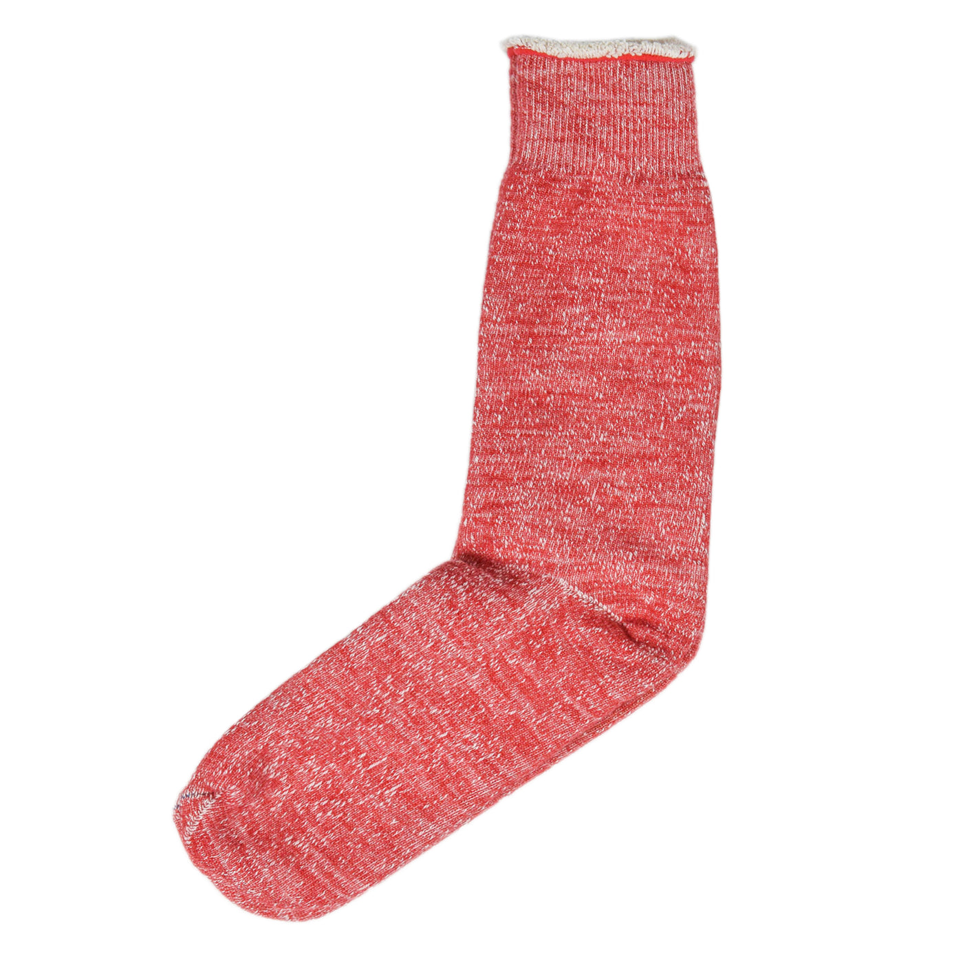 Rototo Double Faced Merino Socks Red Made In Japan Front