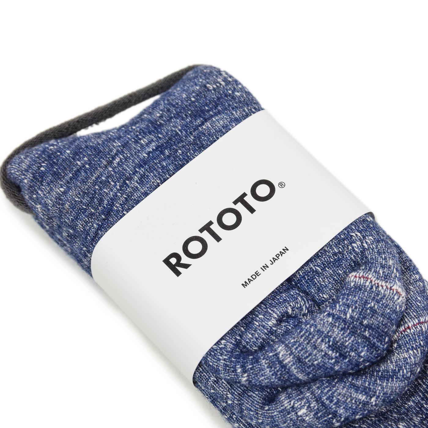Rototo Double Faced Merino Socks Deep Ocean Made In Japan Packaging