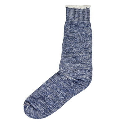 Rototo Double Faced Merino Socks Deep Ocean Made In Japan Front