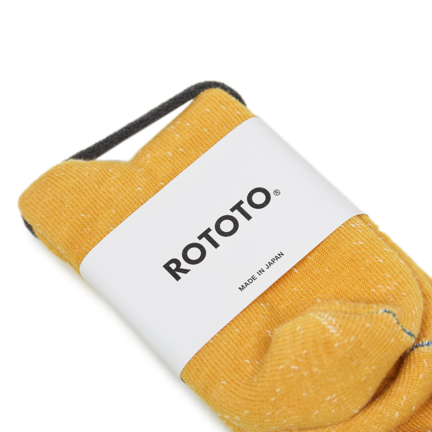 Rototo Double Faced Merino Socks Yellow Made In Japan Packaging