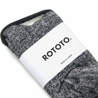 Rototo Double Faced Merino Socks Charcoal Made In Japan PACKAGING