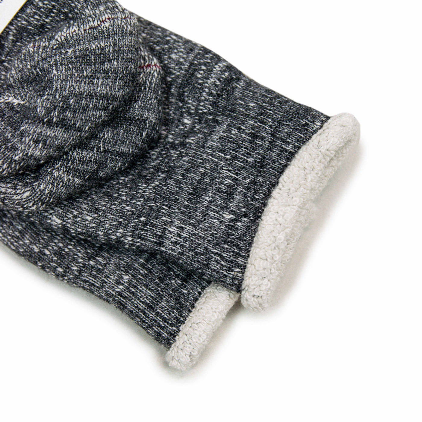 Rototo Double Faced Merino Socks Charcoal Made In Japan CUFF