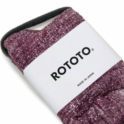 Rototo Double Faced Merino Socks Grape Made In Japan PACKAGING