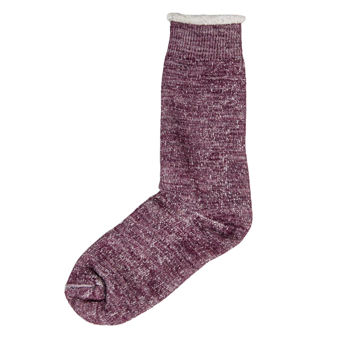Rototo Double Faced Merino Socks Grape Made In Japan FRONT 