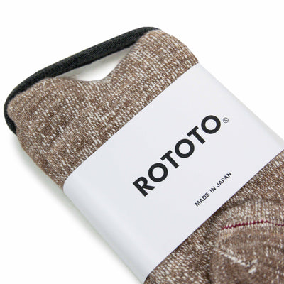 Rototo Double Faced Merino Socks Camel Made In Japan PACKAGING 
