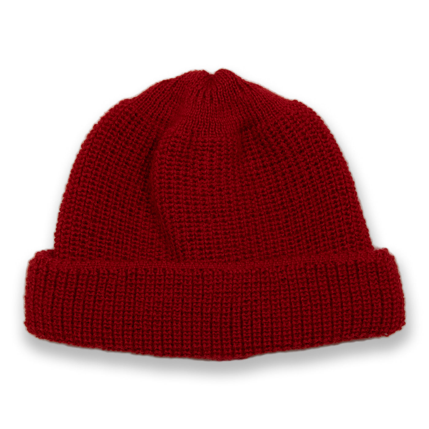 Heimat Wool Mechanics Hat Safety Red ROLLED DOWN 