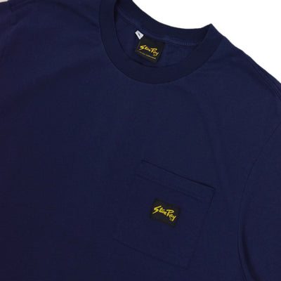 Stan Ray Patch One Pocket Cotton Tee Navy CHEST