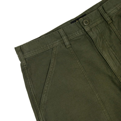 Stan Ray Cotton Sateen Olive Fatigue Fat Pant Trouser waist detail