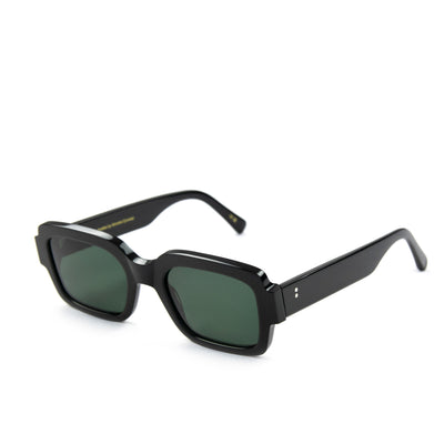 Monokel Apollo Black Sunglasses Green Solid Lens Full