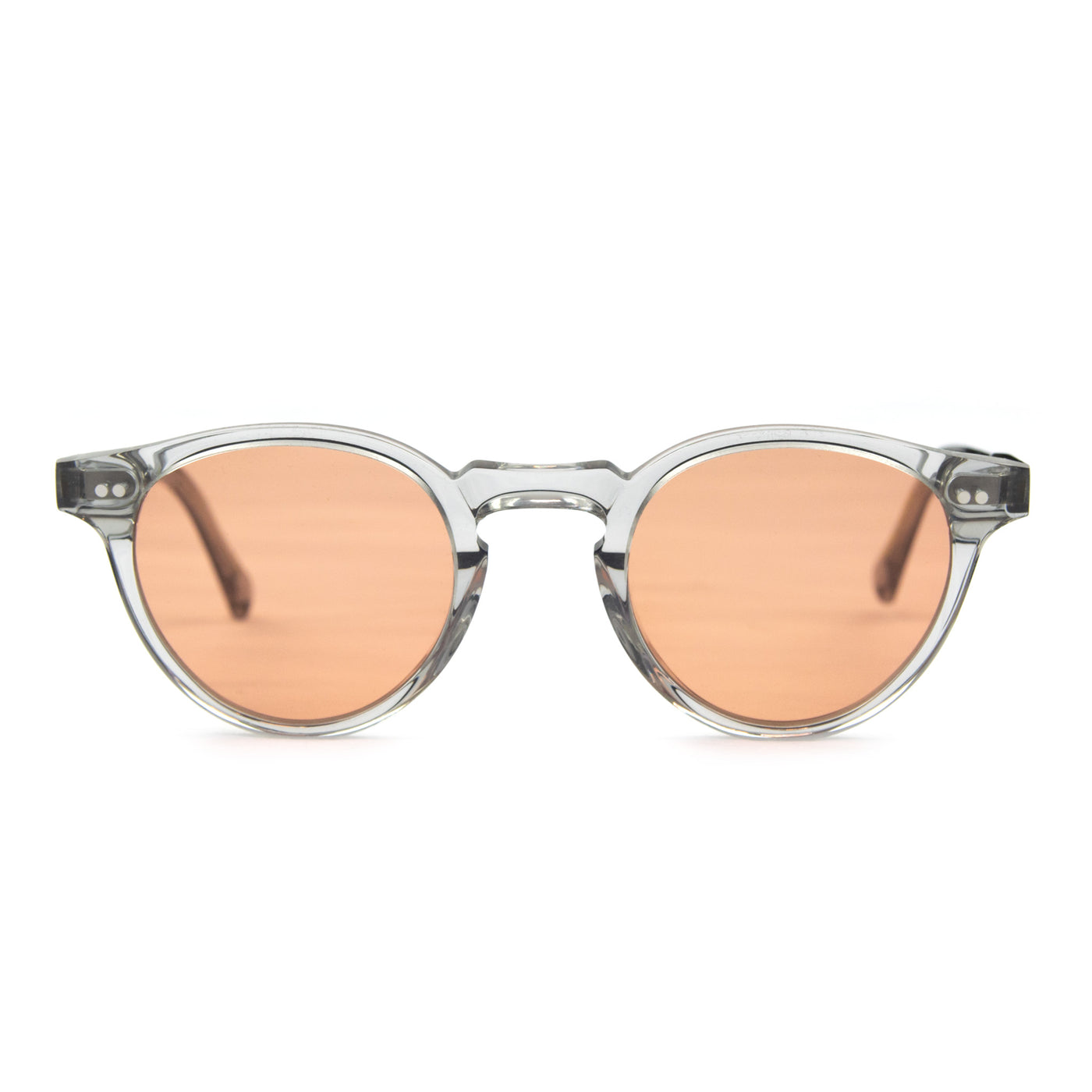 Monokel Forest Grey Sunglasses Orange Solid Lens Front