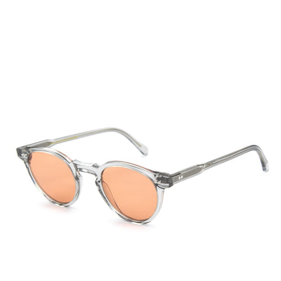 Monokel Forest Grey Sunglasses Orange Solid Lens Side