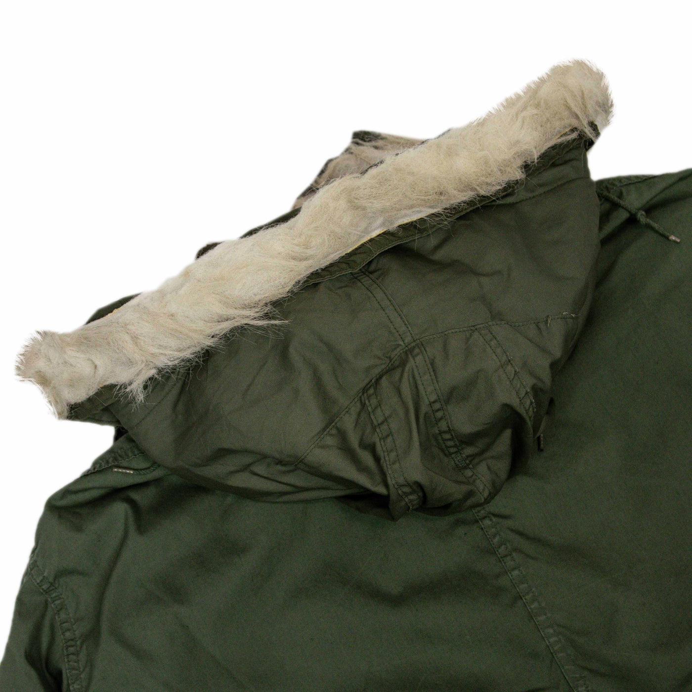 Vintage M-65 80s US Army Extreme Cold Weather Fishtail Parka Large HOOD
