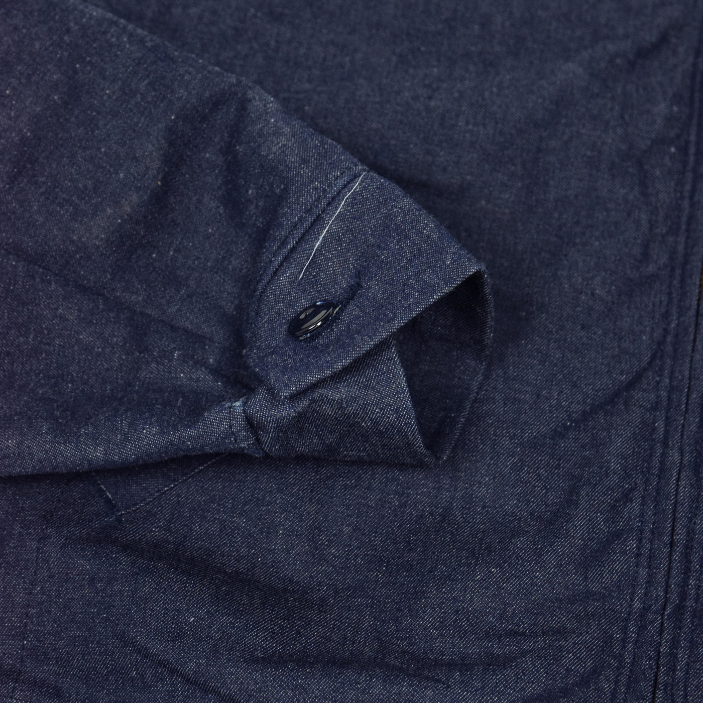 Vintage Deadstock Wrangler Big Ben Blue Blanket Lined Denim Chore Jacket L cuff