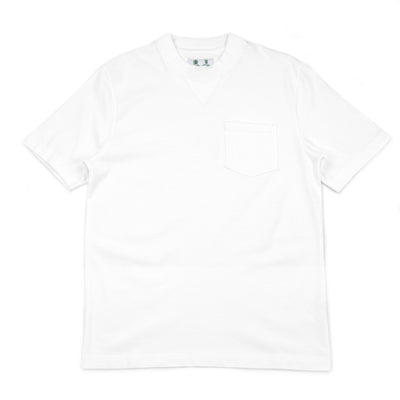 Barbour White Label Williams Pocket Tee White Front
