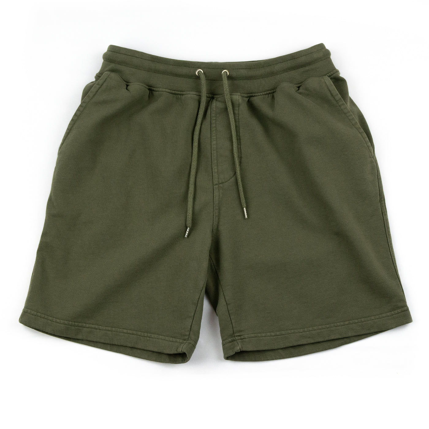 Colorful Standard Classic Organic Cotton Sweat Short Dusty Olive FRONT 
