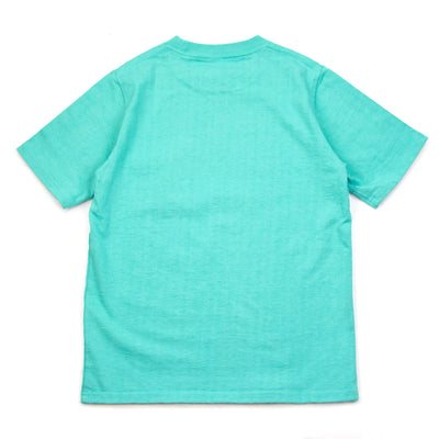 Jackman Dotsume Pocket T-Shirt Turquoise Blue Back