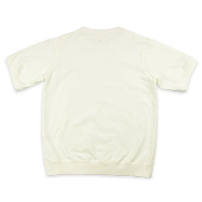 Jackman Dotsume Rib T-Shirt Off White BACK