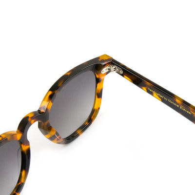 Monokel River Havana Sunglasses Grey Gradient Lens DETAIL
