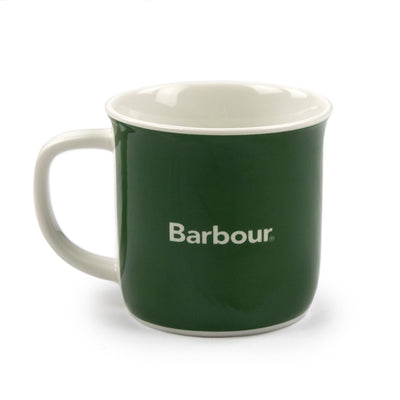 Barbour Logo Mug Green FRONT