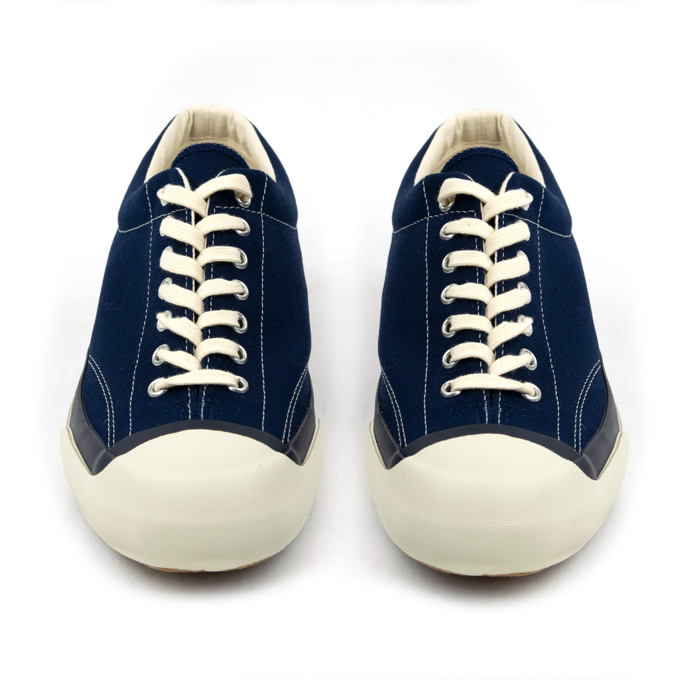Moonstar Vulcanised Gym Court Navy Shoe Made In Japan FRONT