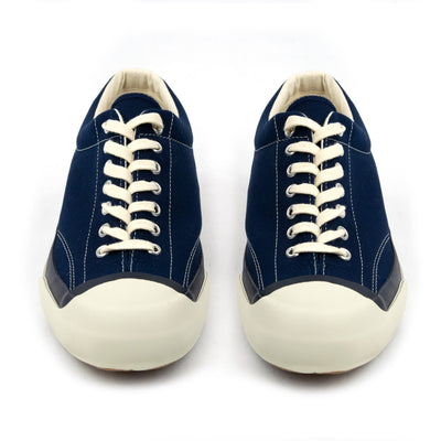 Moonstar Vulcanised Gym Court Navy Shoe Made In Japan FRONT