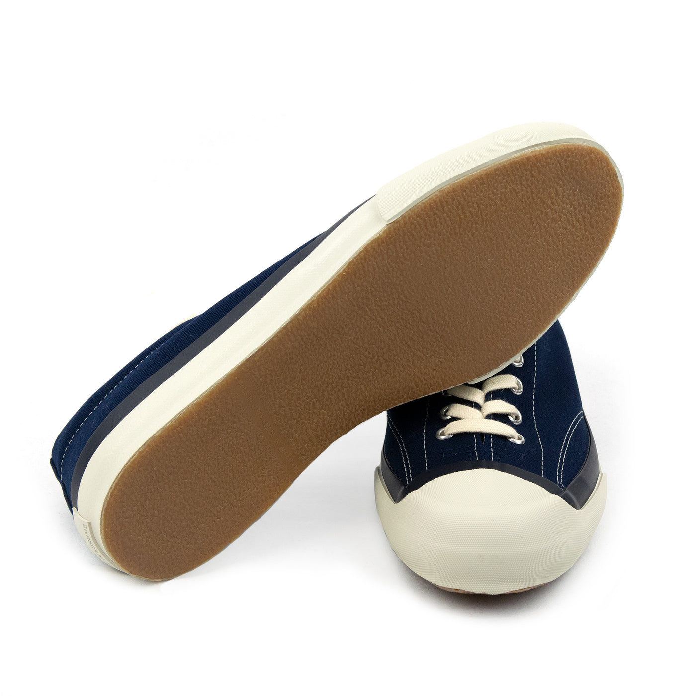 Moonstar Vulcanised Gym Court Navy Shoe Made In Japan SOLE
