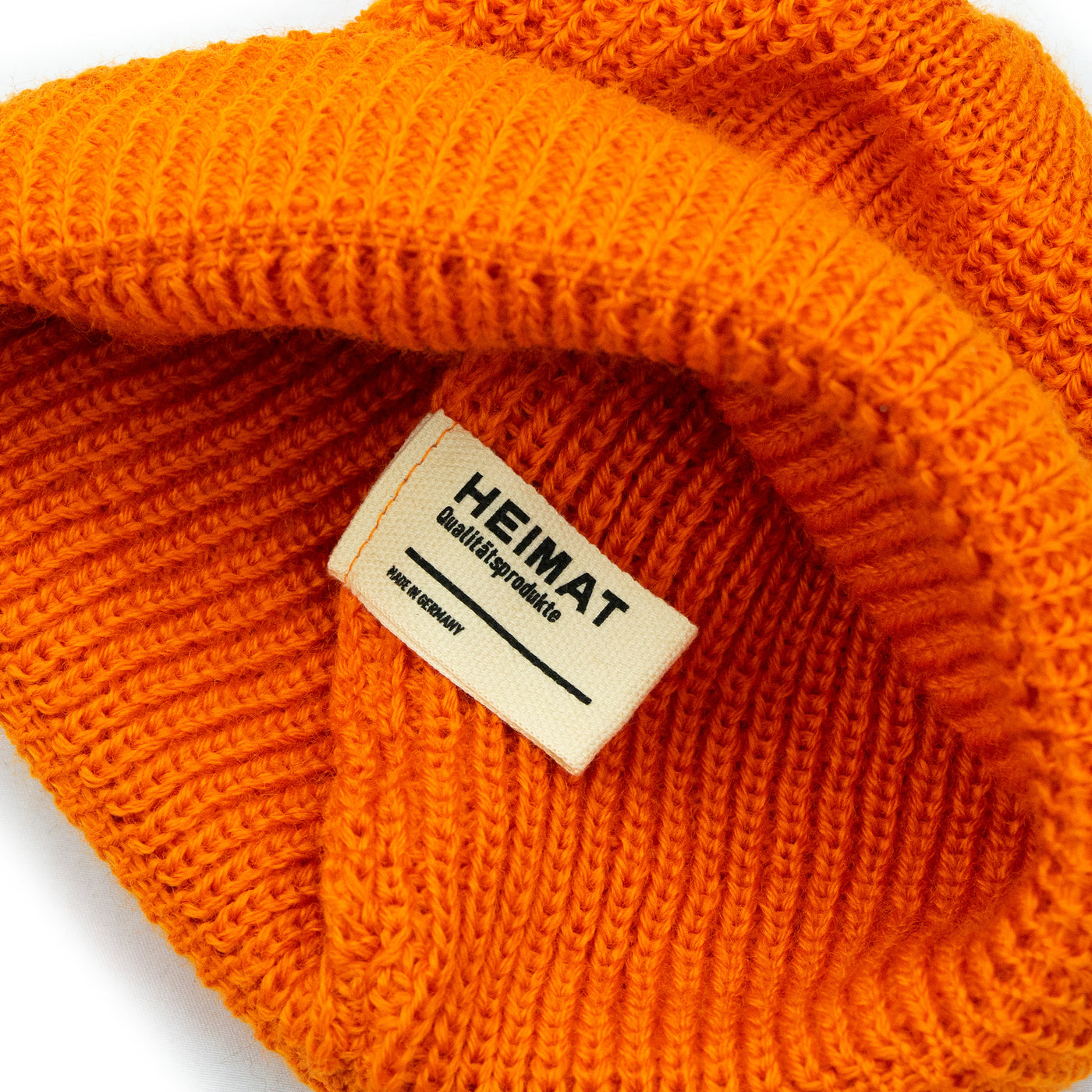 Heimat Wool Deck Hat Rescue Orange Inside